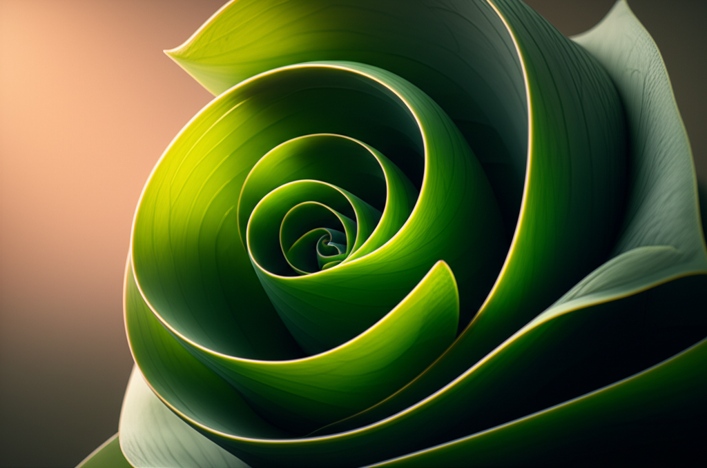 Decorative leaf swirl